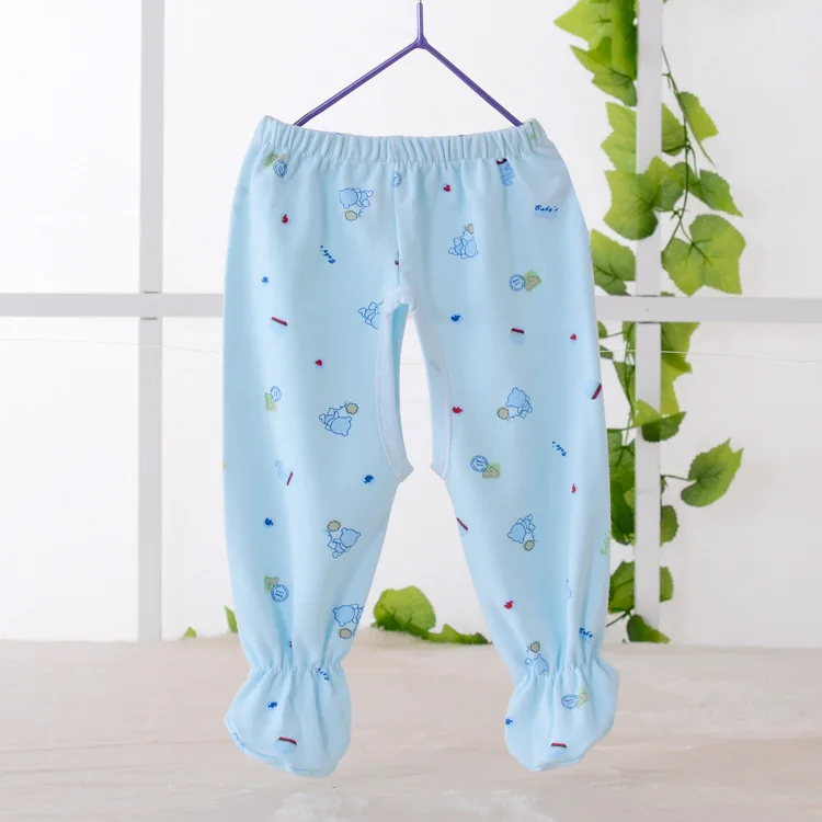 New Style Cotton And Wool Even Pants Men And Women BABY'S Unlined Pants Spring And Autumn Cotton Pants Combed Cotton Infant