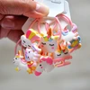 2PCS Cartoon Cute Rainbow White Horse Princess Headwear Kids Elastic Hair Bands Children Ropes Girls Accessories Baby Headdress ► Photo 2/6