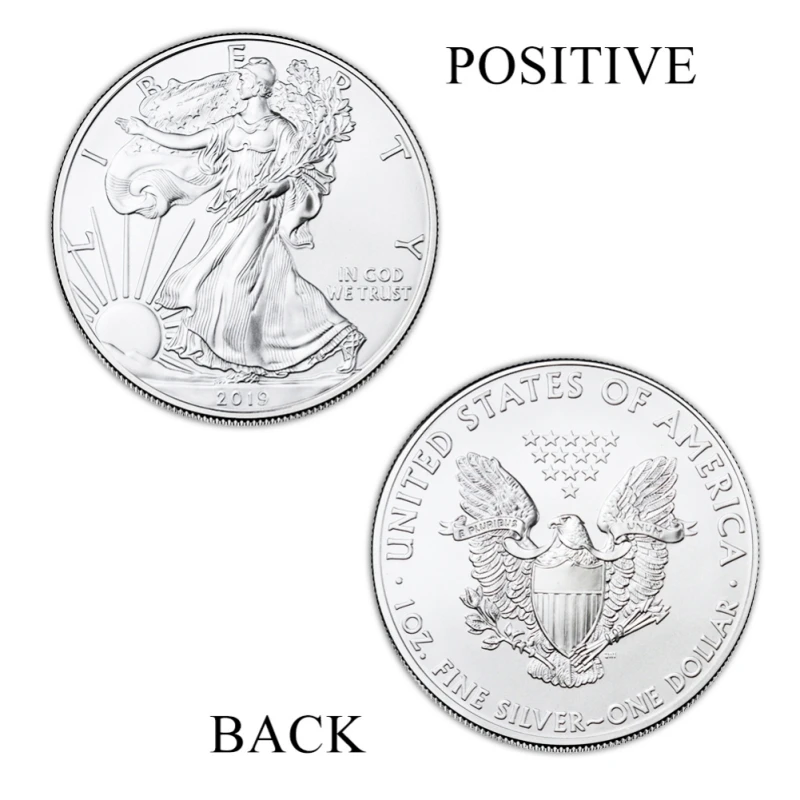 Американская Статуя Свободы Посеребренная памятная монета Орлиный коготь коллекция монета Морган доллар монеты США