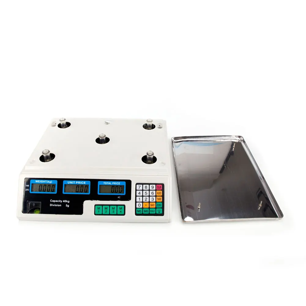  ACS-30 40kg/5g Digital Price Computing Scale for Vegetable US Plug Silver & White TB Sale - 4000548662428