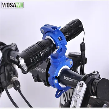 

WOSAWE Bicycle Flashlight Clip Universal Mountain Road Bike Handlebar Torch Holder Cycling Lamp Air Pump Bracket Accessories