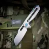 Kubey ATLAS-KB290  Tactical Folding Knife S35VN Blade Heavy-work Titanium Pocket Knives Hunting Outdoor EDC Tool ► Photo 2/6