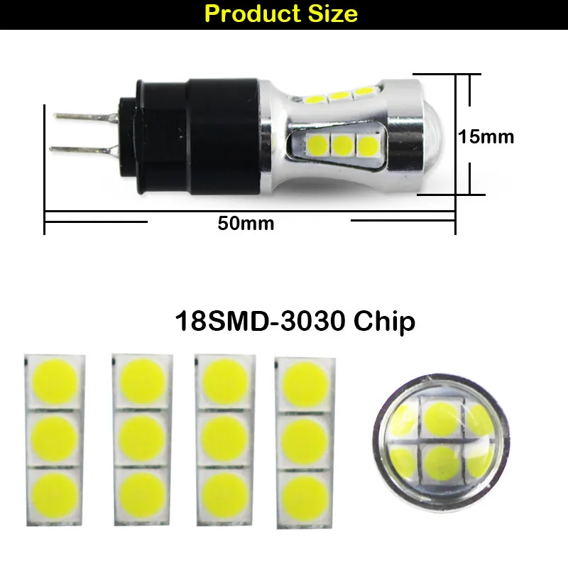 Ксеноновые белые светодиодсветодиодный лампы высокой мощности Hp24w 3030 SMD G4