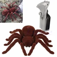 New Scary Remote Control Creepy Soft Plush Spider Infrared RC Tarantula Toy Kid Gift 1