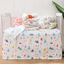 6-Layer Cotton Baby Blanket Super Soft Babies Accessories Newborn Swaddles Winter Warm Receiving Blankets Wrapping Bath Towel
