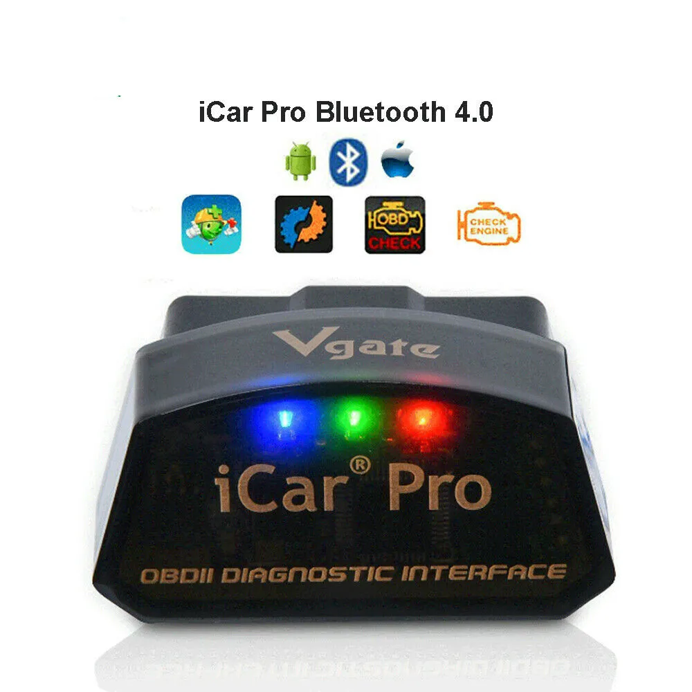 

USA stock Vgate iCar Pro BLE Bluetooth 4.0 OBD2 Car Scanner Code Reader Diagnostic Tool ELM 327 V2.1 iCar2 2.1 For Android/IOS