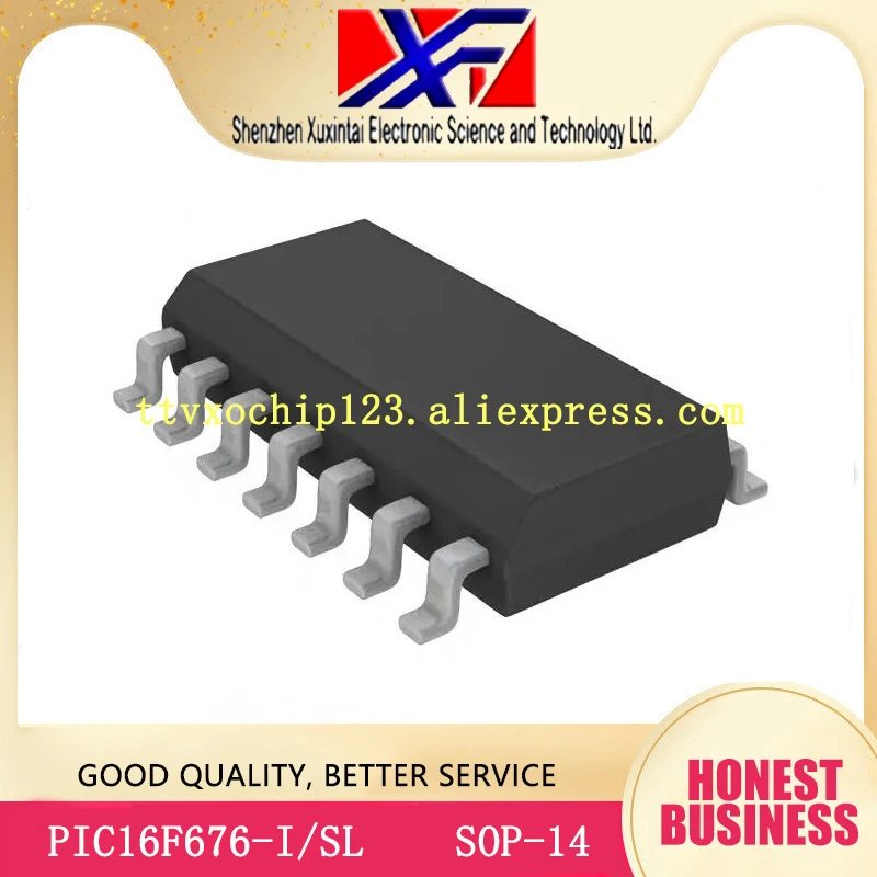 10 шт./лот PIC16F676-I/SL 16F676 PIC16F676 IC MCU 8BIT 1.75KB FLASH лапками углублением SOP-14 | Обустройство