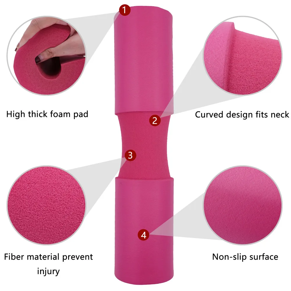 Barbell Pad Squat Pad Protector for Neck & Shoulders Fitness Bodybuilding Gym Equipment Weight Lifting Squats Hip Glute Bridges 3