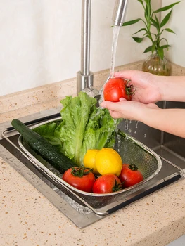 

Retractable Drainage Basket Stainless Steel Drainage Frame Flume Drying Bowls, Chopsticks, Dishes, Kitchen Placement Frame