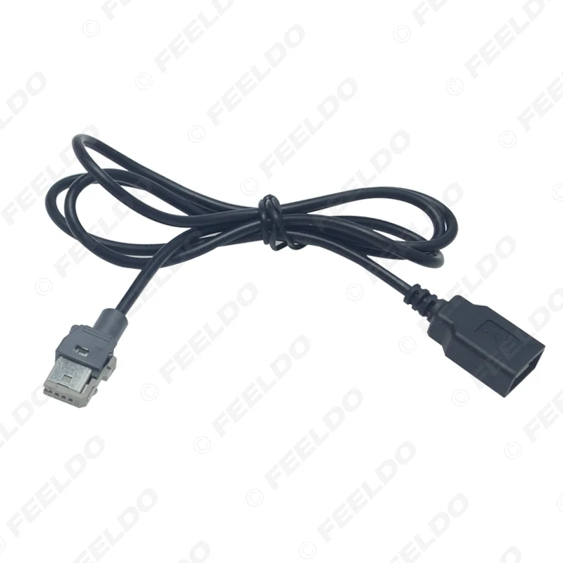 FEELDO 5 шт. стандартный CD Радио Аудио разъем для USB адаптер Conector для peugeot 307 408 Citroen C4 C5 кабель для передачи данных