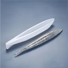  1pcs Transparent Pen Silicone Mould Dried Flower Resin Decorative Craft DIY Ballpoint Pen Mold Epoxy Resin Molds for Jewelry 