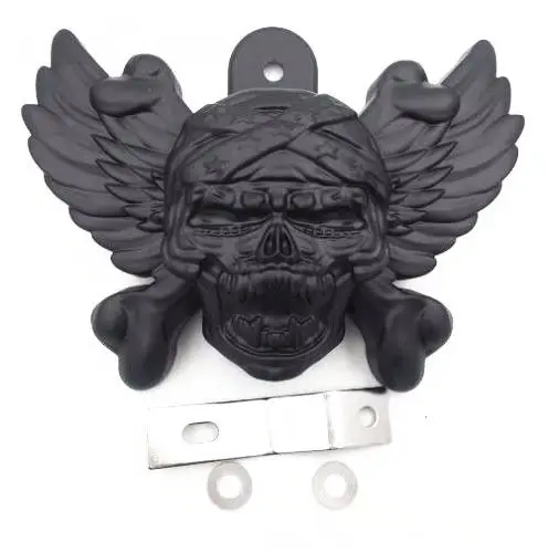 Черный череп рога крышка для Harley Боковое крепление Cowbell все V rod's 1992 2015|horn