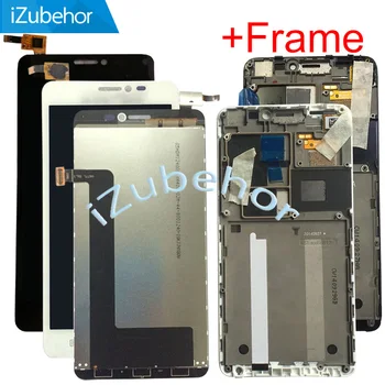 

5.0" lcd with frame For Lenovo S850 S850T LCD display with touch screen sensor digitizer assembly free shipping
