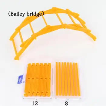 

20Pcs/Set DIY Arch Bailey Bridge Model Building Blocks Educational Kids Toy Gift Micro Landscape Bridge decoration New