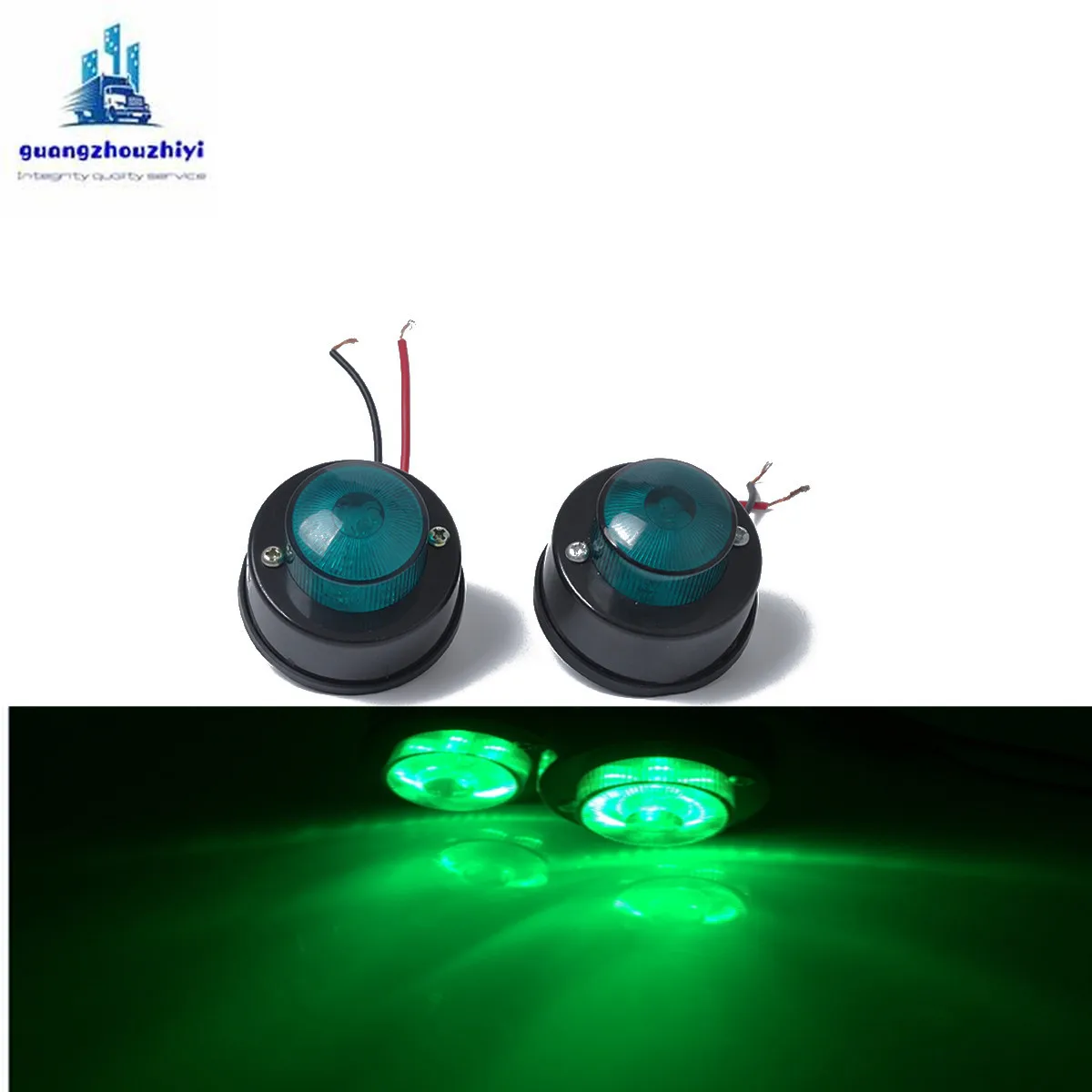 

Waterproof warning light container truck truck side light / green LED corner light / 12V width lamp support wholesale.