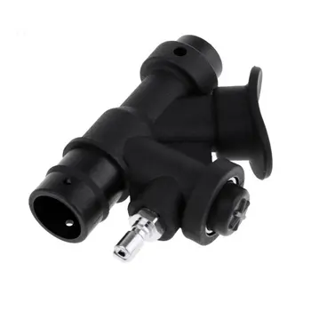 

Scuba Diving Universal Bcd Power Inflator With 45 Degree Angled Mouthpiece For Standard 1 Inch Hose, K-Shaped Valve Relief Valve
