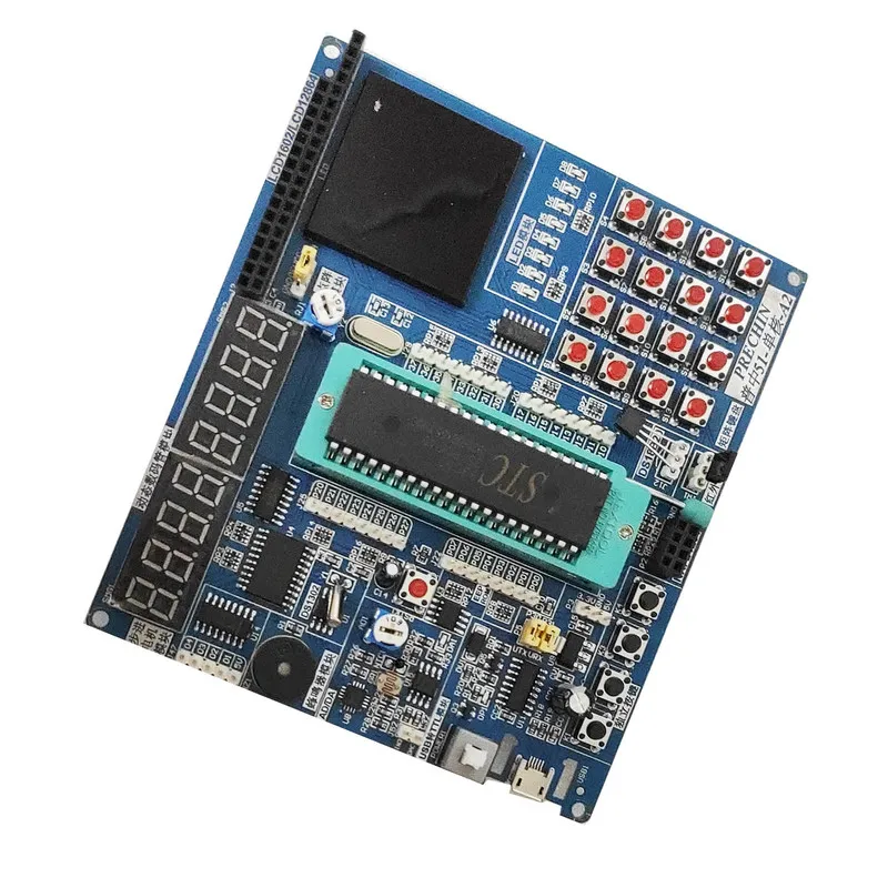 Placa de Desenvolvimento 9051 com Arquivo Placa Aprendizagem Experimento Stc89c52 Kit 8051 Eletrônico 51 Scm - Imagem 2
