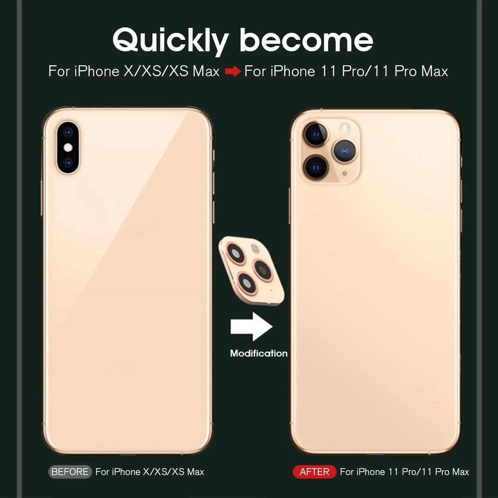 Titanium Alloy Camera Case For iPhone XS X Max Seconds Change 11 Pro Lens Protective Cover |