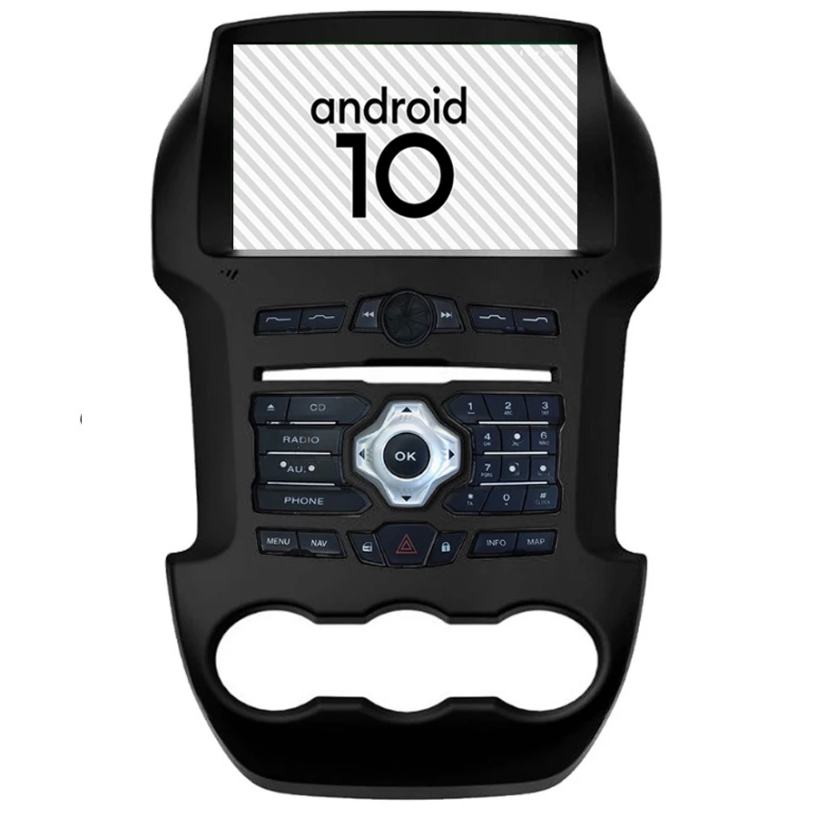 9INCH Car Multimedia Player Android 10.0 4G Lte Gps For Ford Ranger 2014 2015 Navigation Stereo Tape Recorder Radio Head Unit