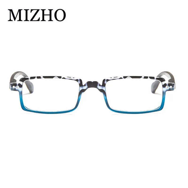 MIZHO, высокое качество, Узкая оправа, 18 г, светильник, очки для мужчин, не сферическое покрытие, линзы, очки для чтения, женские, квадратные, яркие цвета