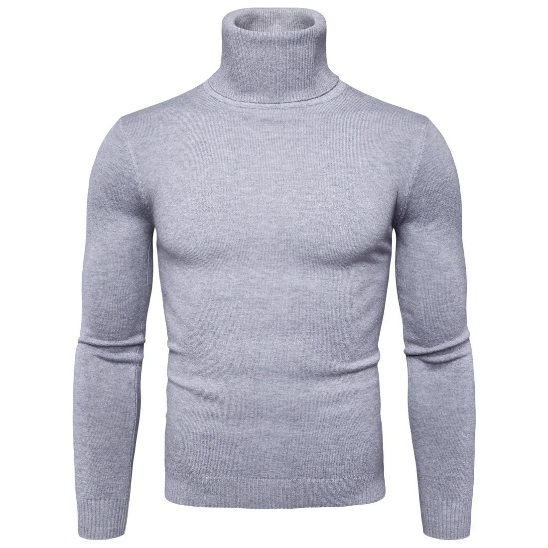 Goedkoop Favocent Winter Warme Coltrui Mannen Mode Effen Gebreide Heren Truien 2018 Toevallige Mannelijke Dubbele Kraag Slim Fit Trui