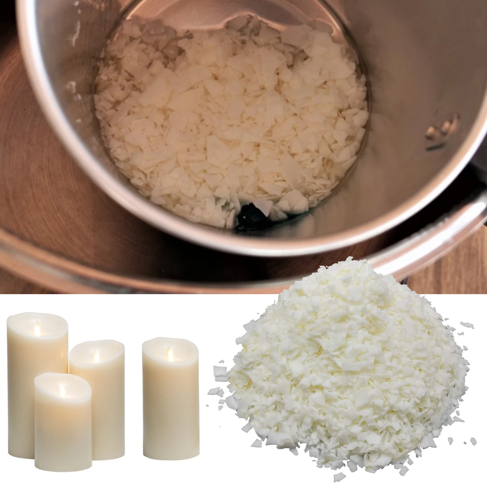Soy Wax Natural Non-toxic DIY Candle Aromatherapy Supplies For Candles Making Materials Scented Made | Дом и сад