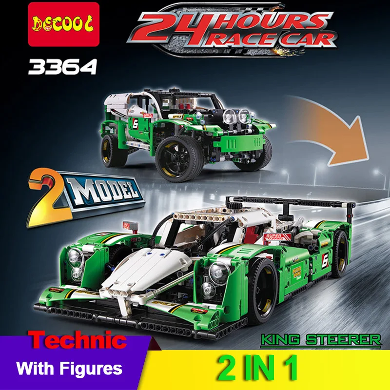 Decool 3364 гоночная модель формулы 1219 шт 3D DIY строительный набор блоков кубики