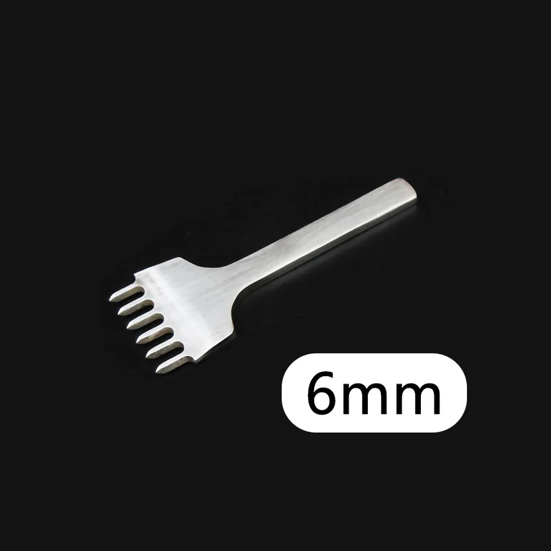 Leather Craft Tool Spacing Punch 3/4/5/6mm Hole Chisel Lacing Stitching 1pc