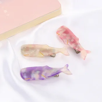 

lovely marine animal style acetate hair accessories hairpin shark hair clips for kids