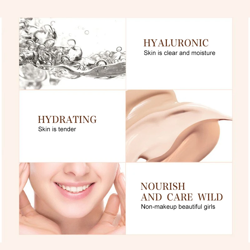 BB CC Face Cream BIOAQUA natural pore cover moisturizing BB & CC Creams whitening beauty face cosmetics foundation makeup base concealer