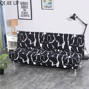 

All-inclusive Folding Sofa Bed Cover Tight Wrap Sofa Towel Rekbare Kaft Couch Cover Without Armrest housse de canap cubre sofa