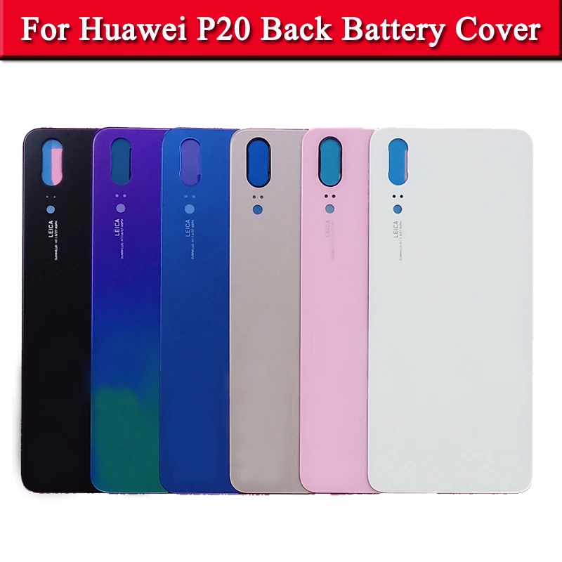 Задняя стеклянная крышка для Huawei P20 Pro аккумулятора задняя панель корпуса lite