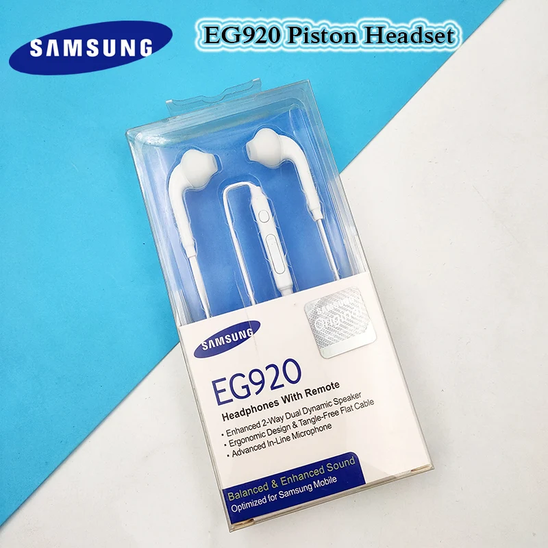 Original Samsung EO-EG920 Earphone S6 In-Ear Mic With Volume Control 3.5mm Headsets For Galaxy S10E S9 S8 S7 edg Note9 8 7 5 4 3 |