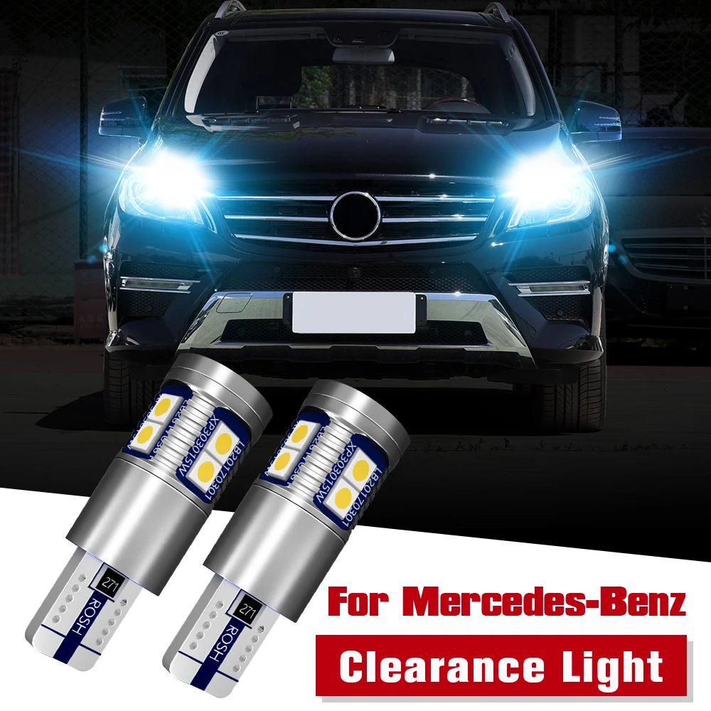 2x светодиодные парковосветильник лампы W5W T10 Canbus для Mercedes Benz W211 W212 A207 C207 S211 S212 W220 W221