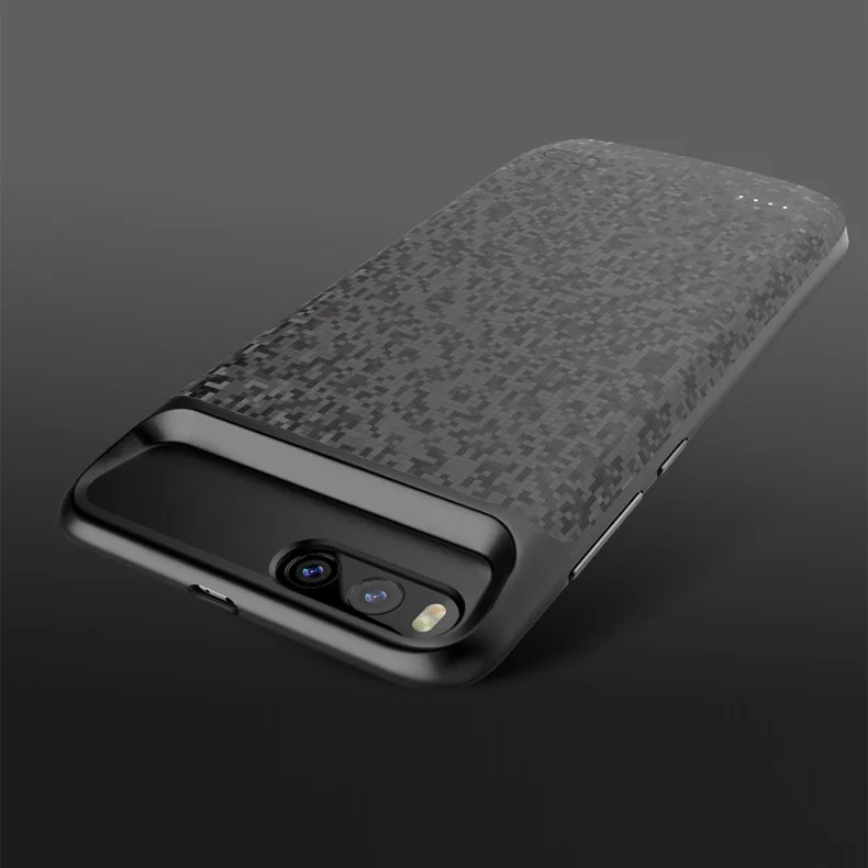 HORUG чехол для зарядного устройства для Xiao mi 6 Чехол для аккумулятора power Bank чехол для зарядки s зарядное устройство для Xiaomi mi 6 mi 6 Внешний чехол для задней панели - Цвет: Black