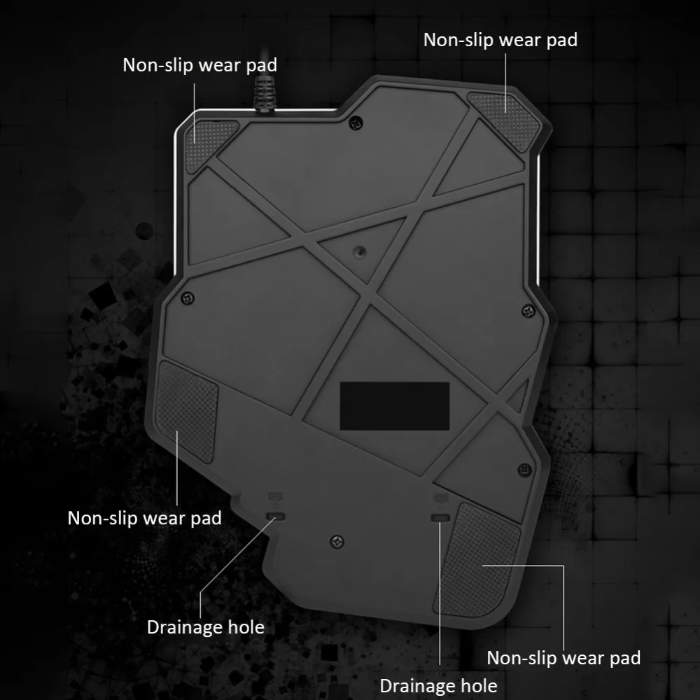  One-handed Keyboard Game Artifact Mechanical Left Hand With Support Game Backlit Keypad For Game LO