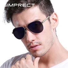 Мужские поляризованные солнцезащитные очки SIMPRECT, UV400, высокое качество, Ретро стиль, антибликовые, для вождения, солнцезащитные очки для мужчин