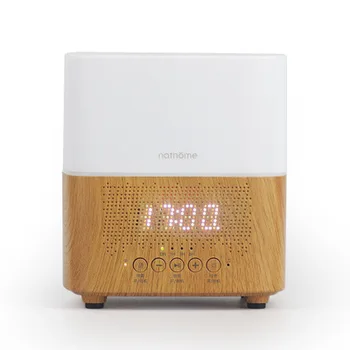 

300ml Ultrasonic Quiet Aroma Diffuser Time Display Bluetooth Speaker Air Humidifier with 7 Colorful Lights for Home Office