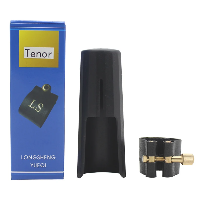 

Saxophone Leather Ligature Fastener with Plastic Cap for Sax Mouthpiece Woodwind Parts Accessories