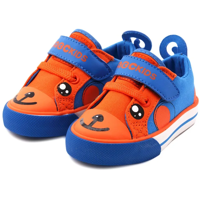 ABCKIDS/Модная парусиновая детская обувь для мальчиков; кроссовки с рисунками животных; дышащая Осенняя повседневная детская обувь на плоской подошве; нескользящая обувь