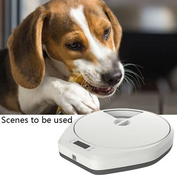 

Healthy Programmed Intelligent Large Capacity Dog Cat 5 Trays Pet Feeder Electric Automatic Container Dispenser Dry Wet Timing