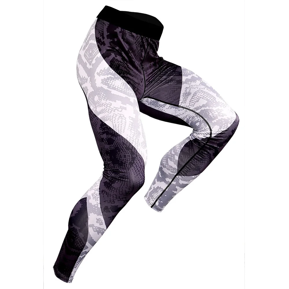 Мужские повседневные брюки для пробежек, бодибилдинга, мужские камуфляжные компрессионные штаны для спортзала, обтягивающие леггинсы для фитнеса, спортзала - Цвет: KC177