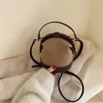 

Female Shoulder Messenger Bag Scrub Leather Mini Crossbody Bags for Women New Designer Ladies' Patchwork Handbags And Purses Sac