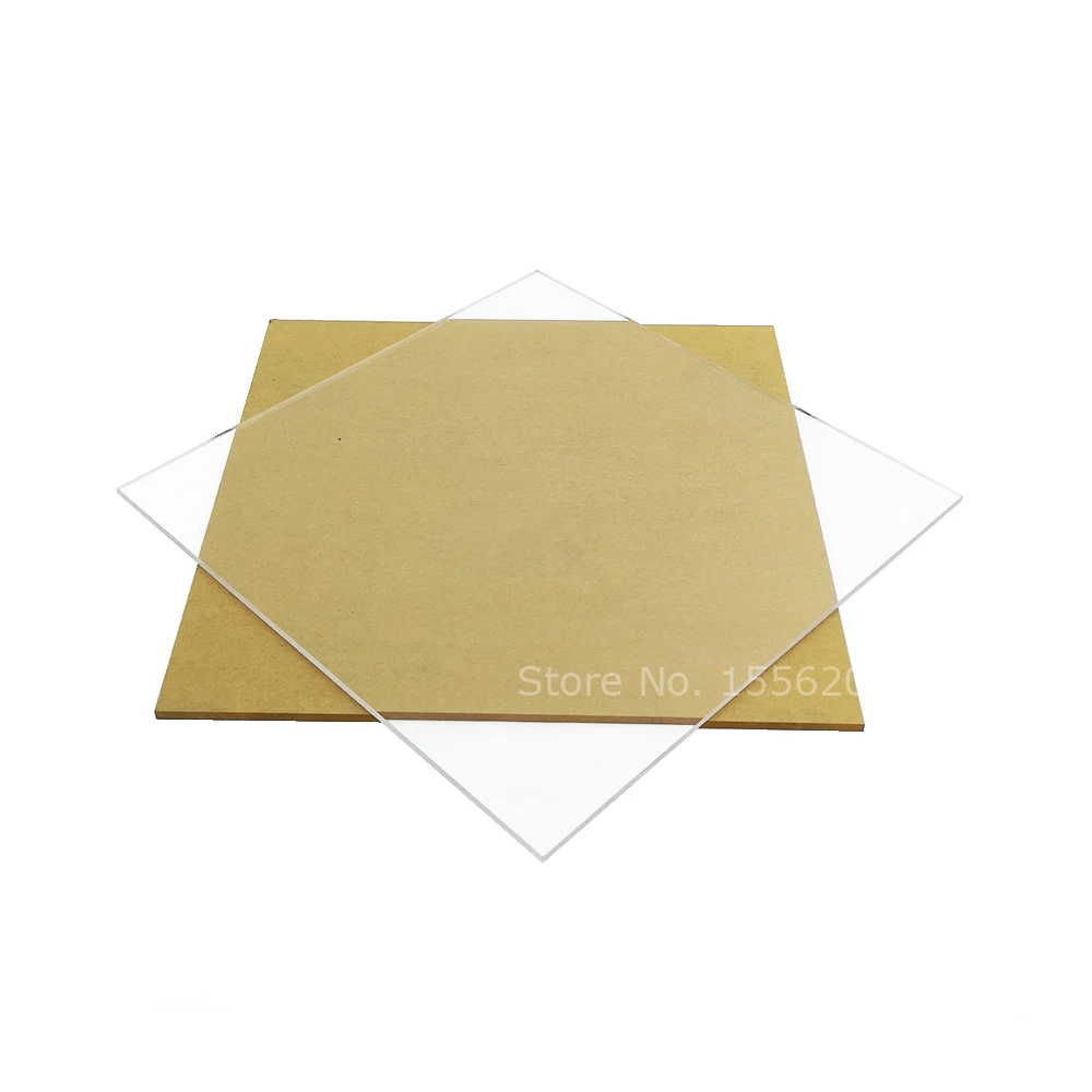 

3mm Clear Cast Acrylic Square Sheet Beads Plexiglass For Picture Frames DIY Craft Racks