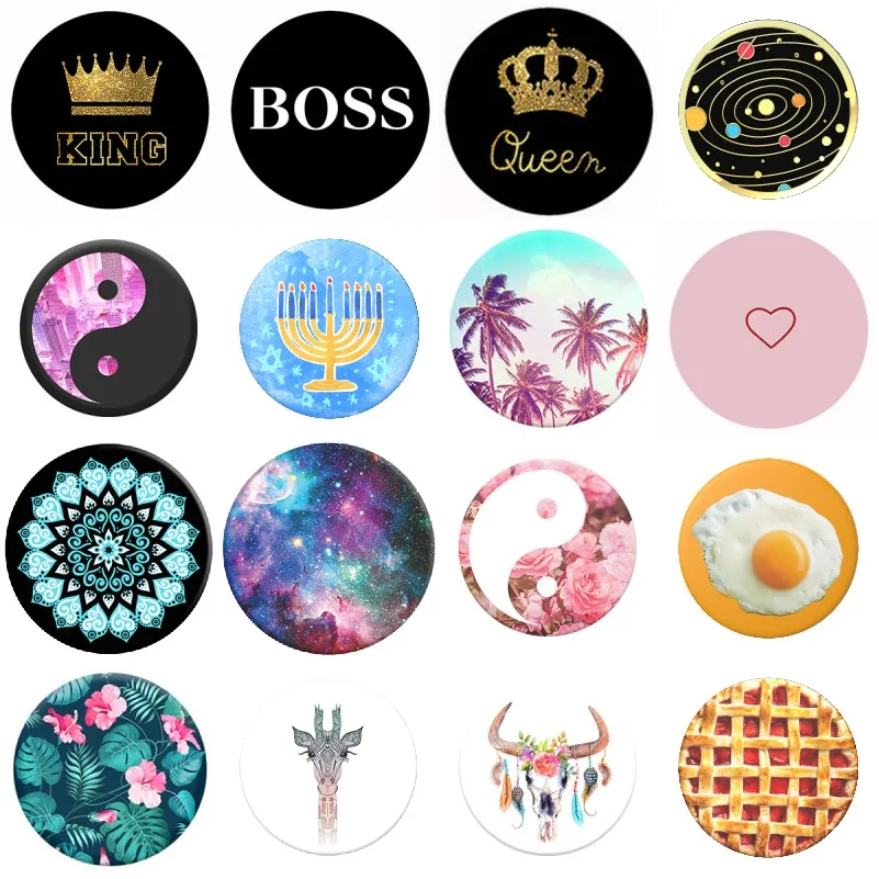 Marble and Cute Animal Popsoket Kids Pops Phone Holder Popsocet Mobile Stand Pocket Mine Finger Ring Pipsocket Flexible