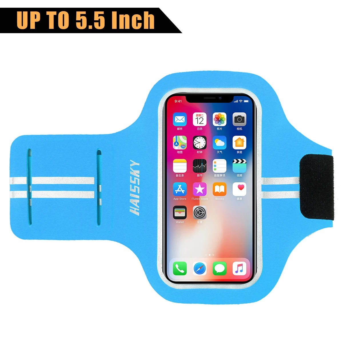 Спортивные нарукавники Haissky для бега iPhone 11 Pro Max X XR 8 7 6 Plus, нарукавная повязка для спортзала, фитнес-браслет для samsung S10 S9 huawei P30 P20 Lite