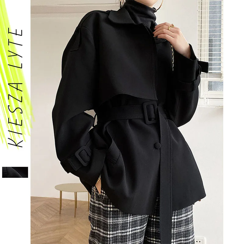 Trench Coat Women Sexy 2020 Autumn New Vintage