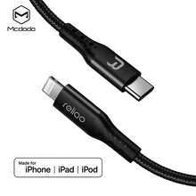 18 Вт MFI Сертифицированный usb type c к lightning зарядный кабель для iPhone xs xr 8 7 6s plus 11 ipad pro быстрое зарядное устройство PD кабель