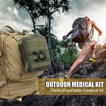 

Waterproof Durable First Aid Kit Tactical Survival Kit Molle Pouch Bag Medical Bag Cover Hunting Emergency Pack