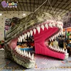 Customized 3.9x3.2x3.1 meters inflatable dinosaur head tunnel / inflatable tunnel toy tents 2